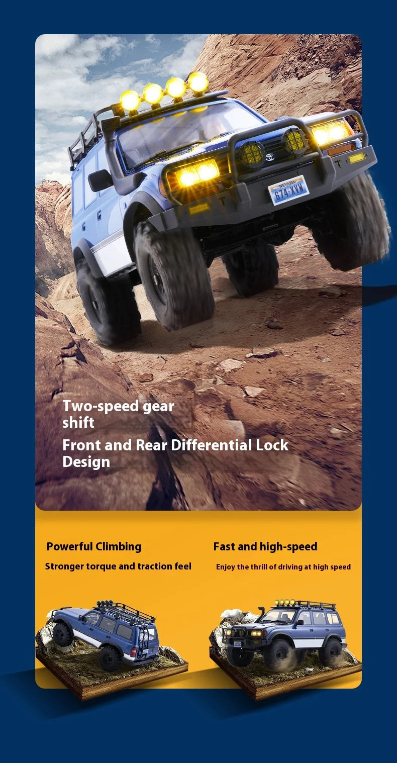 Fms Fcx10 Toyota Land Cruiser 1/10 Lc80 Pro V2 External Rotor Brushless Remote Control Off Road Climbing Vehicle 4wd Dual Speed