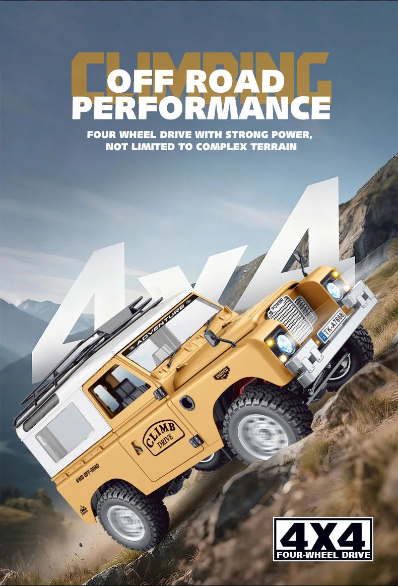 1:10 full scale pickup truck 4X4 professional remote control vehicle Defender simulated off-road climbing vehicle RC CAR