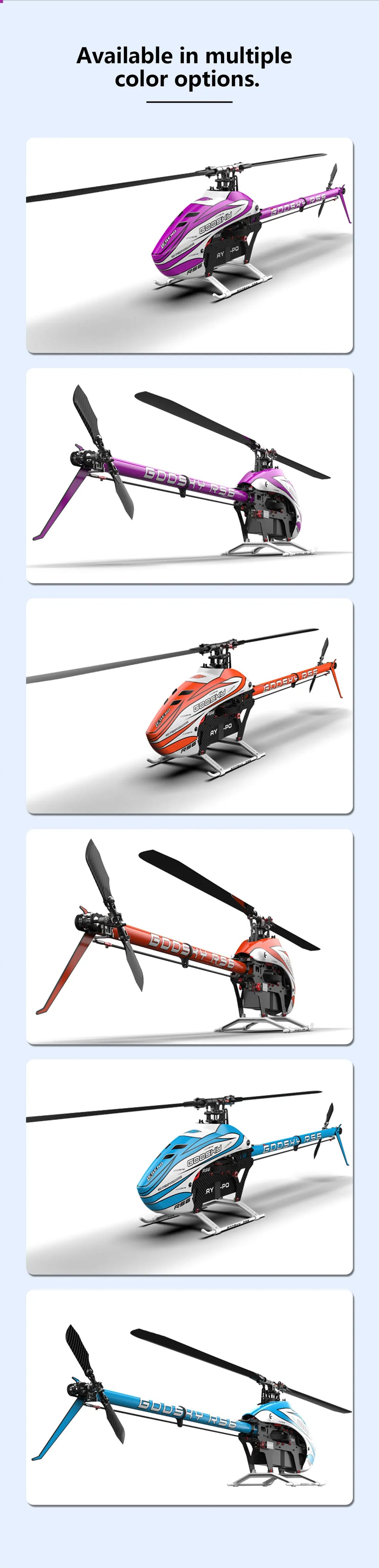 GOOSKY RS6-600 Level Model Aircraft Six Channel 3D Remote Control Aerobatic Helicopter Professional Remote Control Model Aircraf
