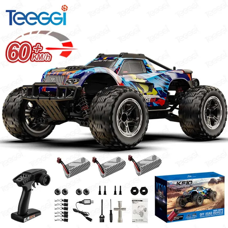 Teeggi KF10 MAX 1/10 4WD 3S High Speed Rc Off-road Car 60KM/H Brushless motor 2S KF10PRO RC Truck Drift Racing Cars Toy For Gift