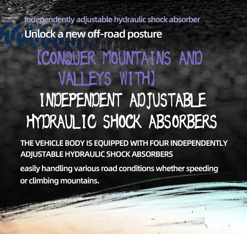 C8826 1:10  High-Speed Brushless 4WD Off-Road RC Car with Hydraulic Suspension Premium Remote Control Vehicle for Kids Adults