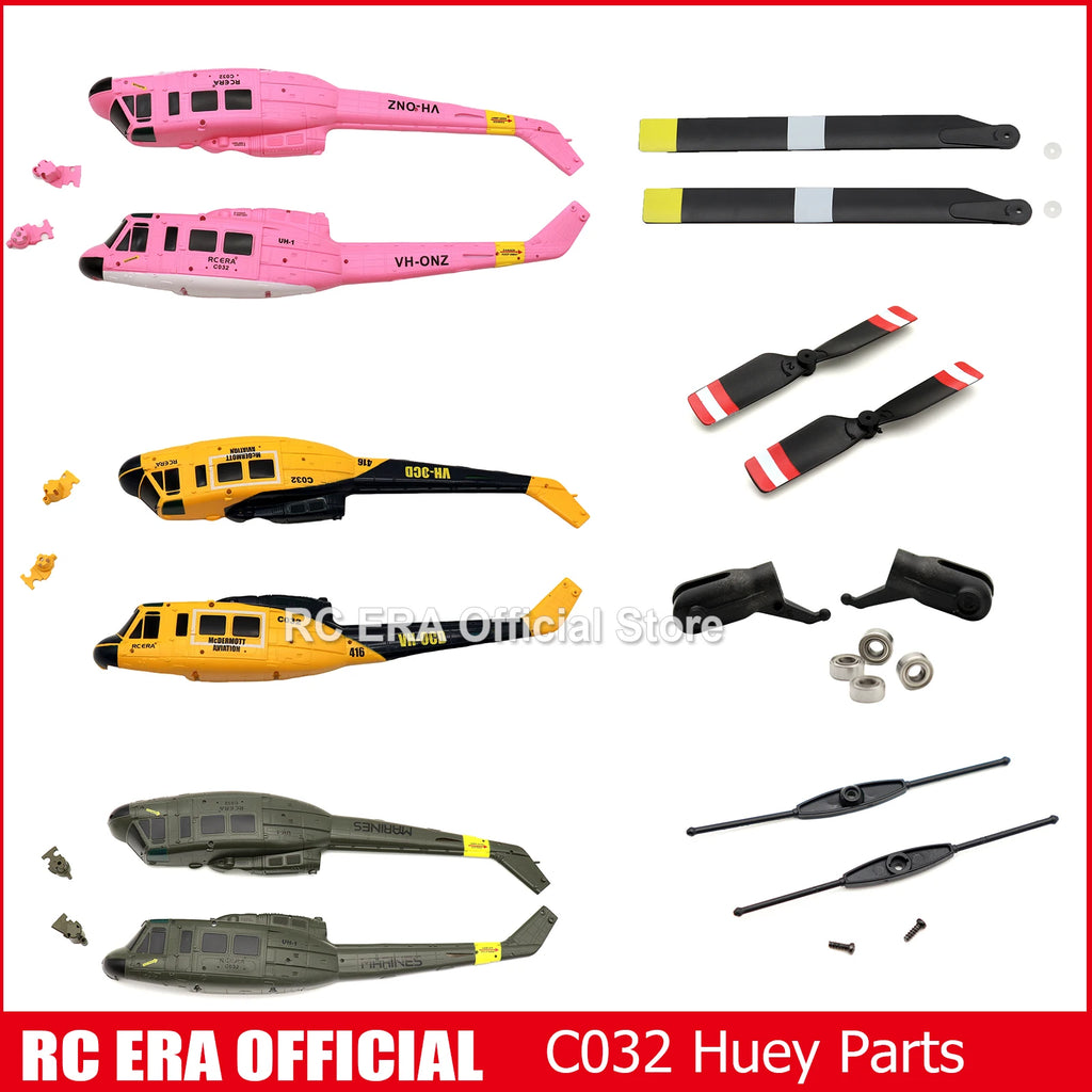 RC ERA C032 UH1 Huey Weathered Marine 6ch RC Helicopter with Optical Flow TOF Auto Stabilized Remote Control Hobby Toys for Boy