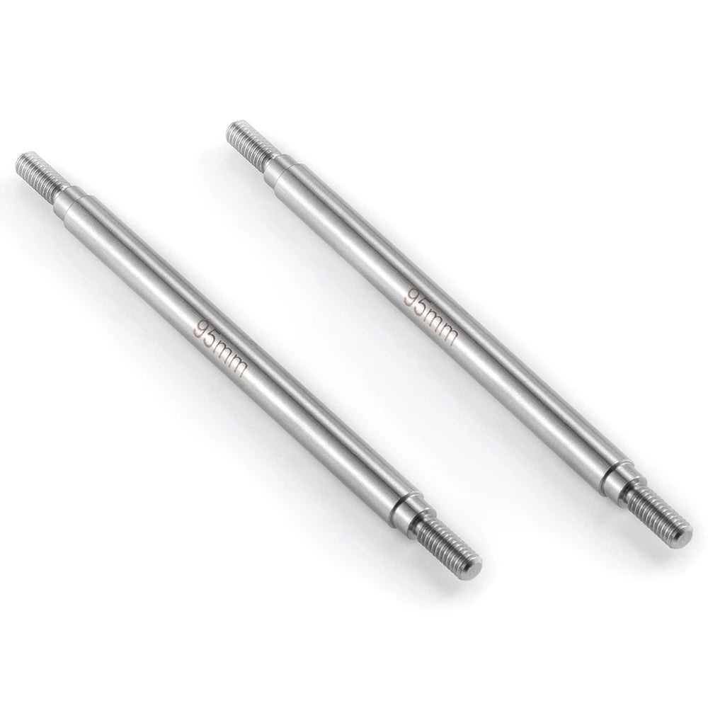 YEAHRUN 2Pcs Stainless Steel Linkage Set Link Rod M4 6x50-155mm for Axial SCX10 II 90046 TRX-4 D90 1/10 RC Car Upgrade Parts