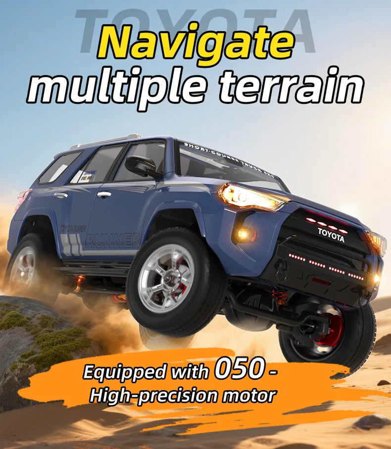 JJRC HG4 1/18 2.4G 4WD RC Car Rock Crawler LED Light Simulated Sound Off-Road Climbing Truck RTR Full Proportional Models Toys