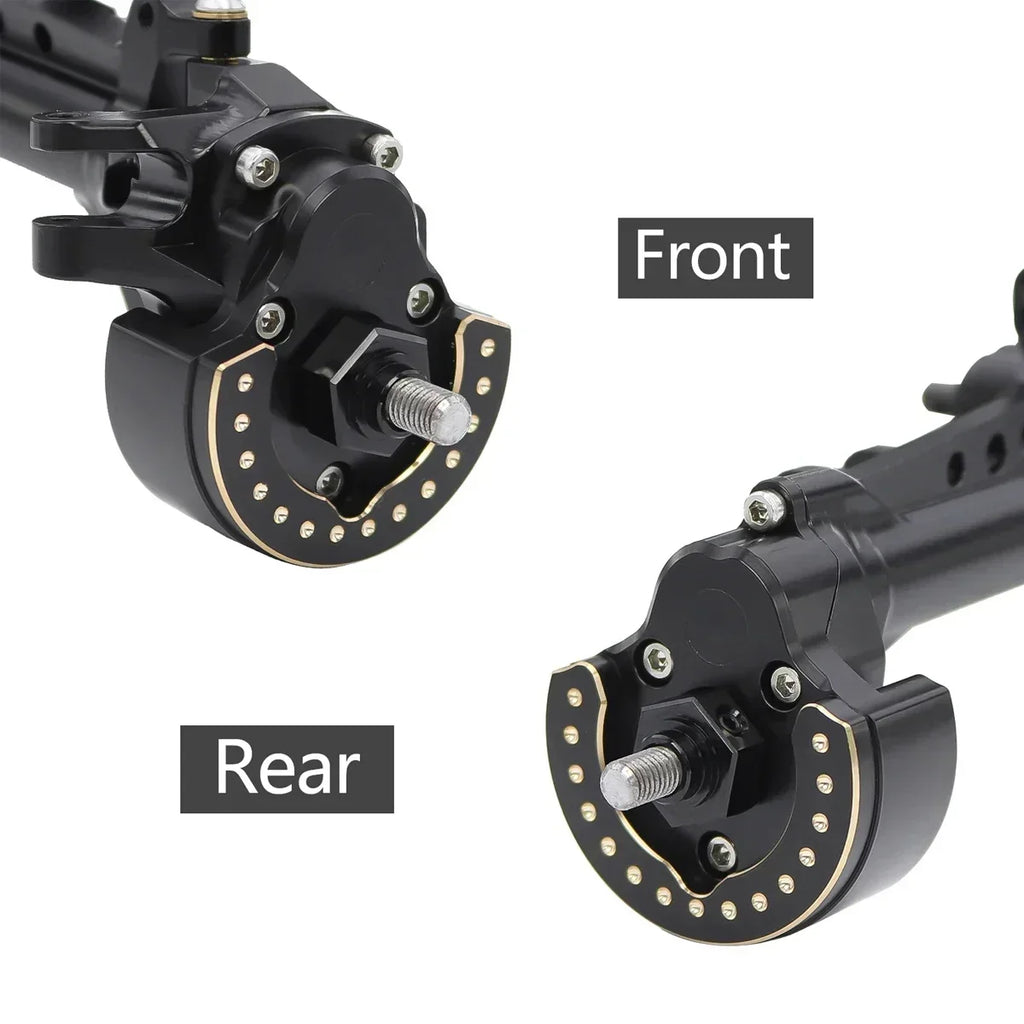 F10 Axle Brass Weights Steering Knuckles Front and Rear Portal Cover for 1/10 RC Crawler Vanquish VRD VS4-10 Phoenix LCG Upgrade