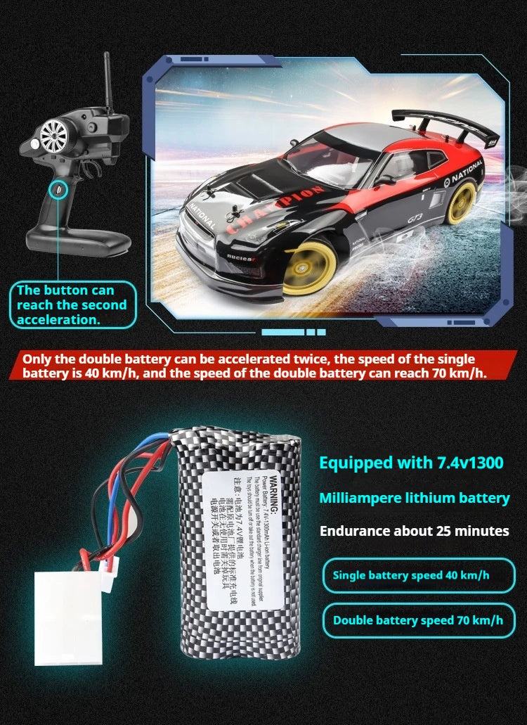 4x4 rc cars:45cm super remote control car,1:10 professional rc drift car,70km/h high-speed 4WD racing car,electric car,kids toys