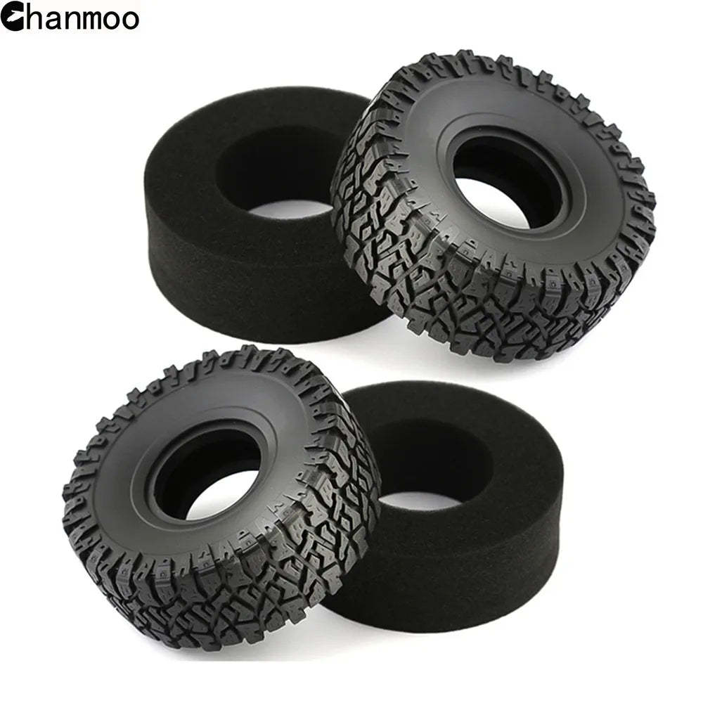 1.9in Crawler Tires Rock Wheels Mud Tyre for 1/10 Scale RC Car Axial Traxxas SCX10 II III TRX4 RC4WD D90 YK4102 Gen8 Redcat