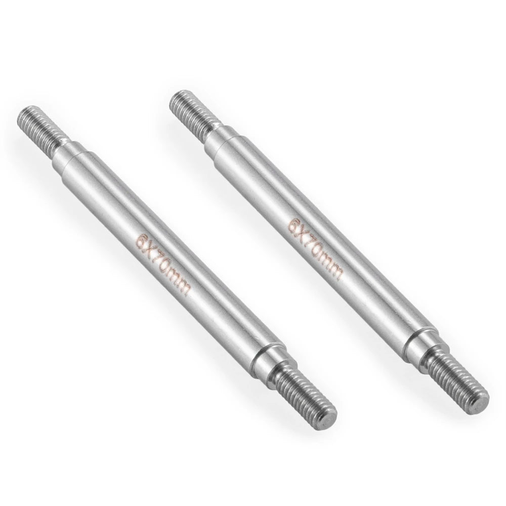 YEAHRUN 2Pcs Stainless Steel Linkage Set Link Rod M4 6x50-155mm for Axial SCX10 II 90046 TRX-4 D90 1/10 RC Car Upgrade Parts