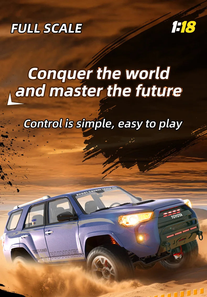 JJRC HG4 1/18 2.4G 4WD RC Car Rock Crawler LED Light Simulated Sound Off-Road Climbing Truck RTR Full Proportional Models Toys