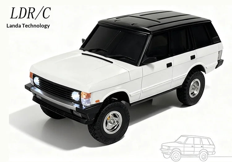 Upgraded RC Car 1/18 Scale LD18401PRO Brushless Motor Metal Transmission 4WD High-Speed Off-Road Vehicle with Remote Control