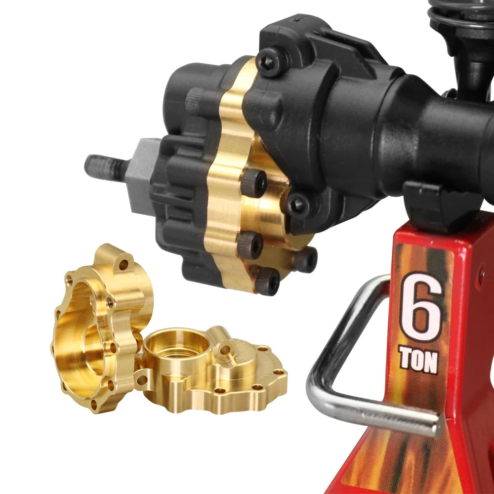1/10 RC Crawler TRX-4 Brass Heavy Duty Counter Weight Set Portal Drive Axle Housing Bumper Mount TRX4 TRX6 Upgrade Parts