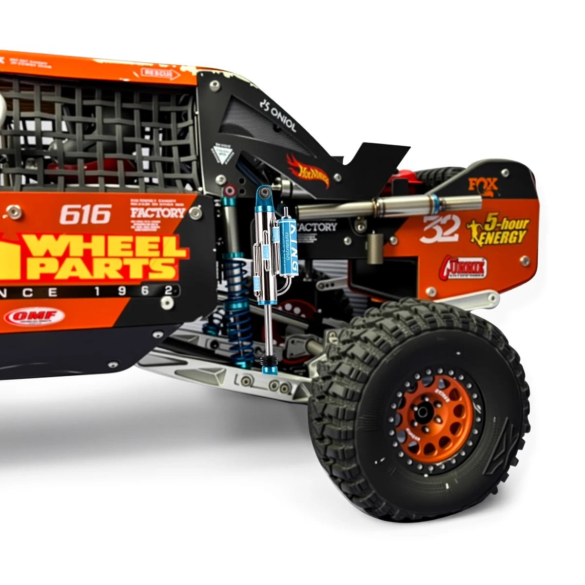 1/10 Scale Simulated Damper Shock Absorber w/Sticker Decorative Accessories for RC Crawler UT4 TRX4 RR10 Wraith Roll Cage DIY