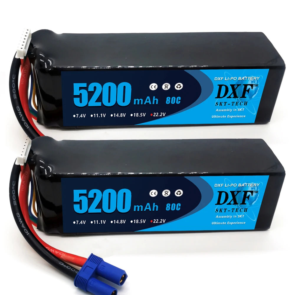 2PCS VARCS 7.4V 7.6V 11.4V 11.1V 15.2V 14.8V 22.2V 2S 3S 4S 6S 5200Mah 6300Mah 6500mAh 6200mAh 6750mAh 8000mAh 7000mAh 10000mah