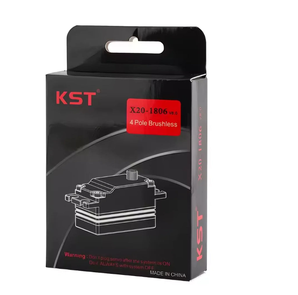 KST X20-1806 Brushless Servo Low-Profile 18Kgf.cm 0.06sec for RC Car Plane - High Torque Quick Response Remote Control Accessory