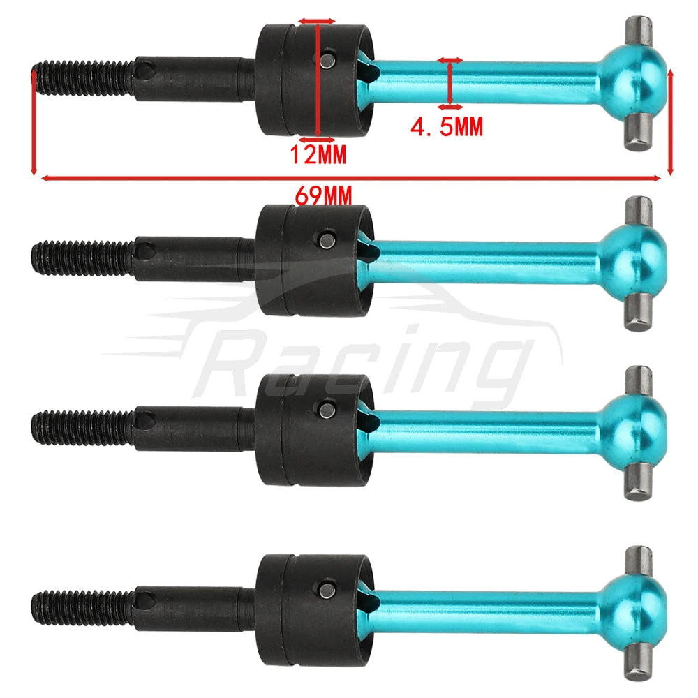 Metal Suspension Arms Steering Knuckle Gearbox Housing Motor Mount CVD Shaft for Tamiya TT01 TT-01 1/10 RC Car Upgrade Parts