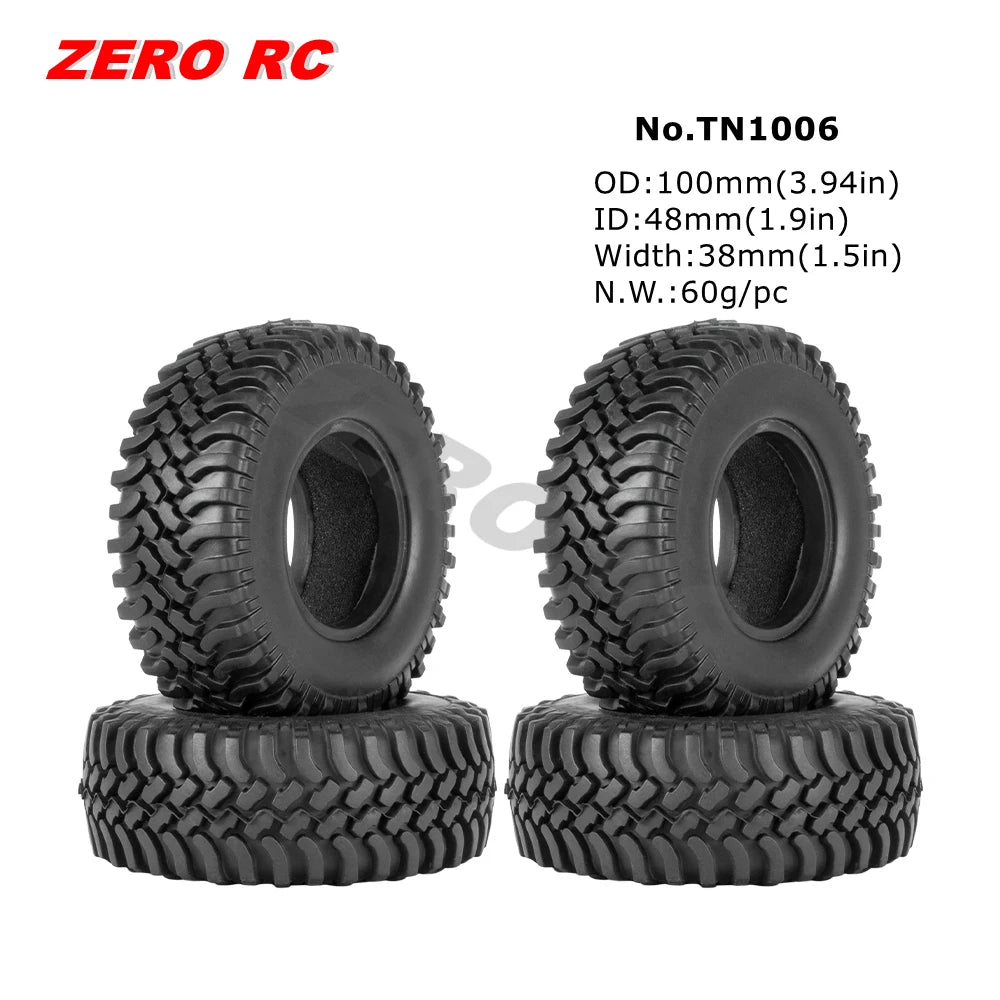 RC TRUCK 1.9" Rock Crawler Tires 90-117mm Tyre For 1/10 Off Road AXIAL SCX10 II III CAPRA TRAXXAS TRX-4 RGT MST RC4WD D90 WHEEL