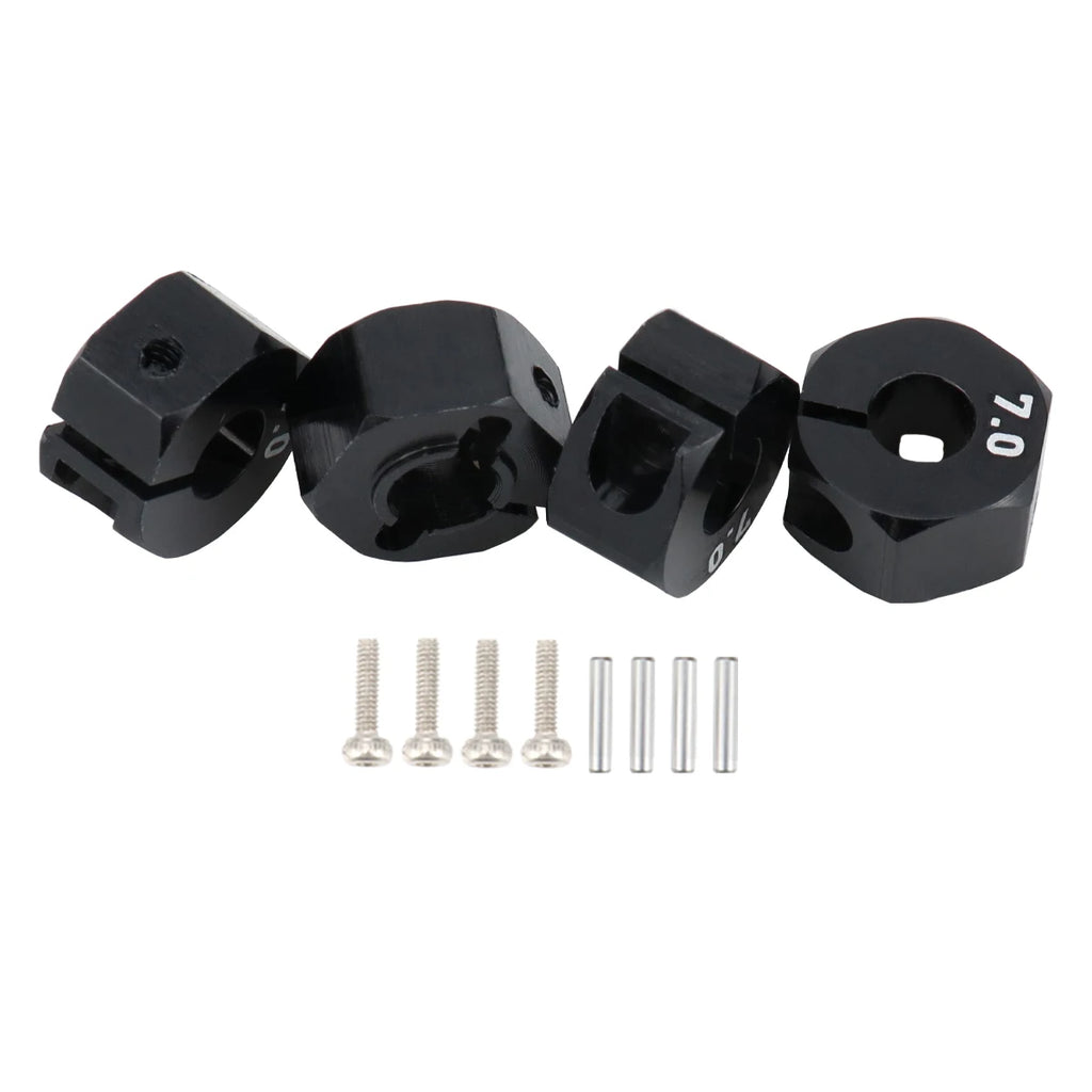 Aluminum 5/6/7/8/9/10/11/12mm Adapter Hex 12mm Drive Hub with Pin Screws for RC Auto Track Truck HSP HPI Tamiya Traxxas Slash