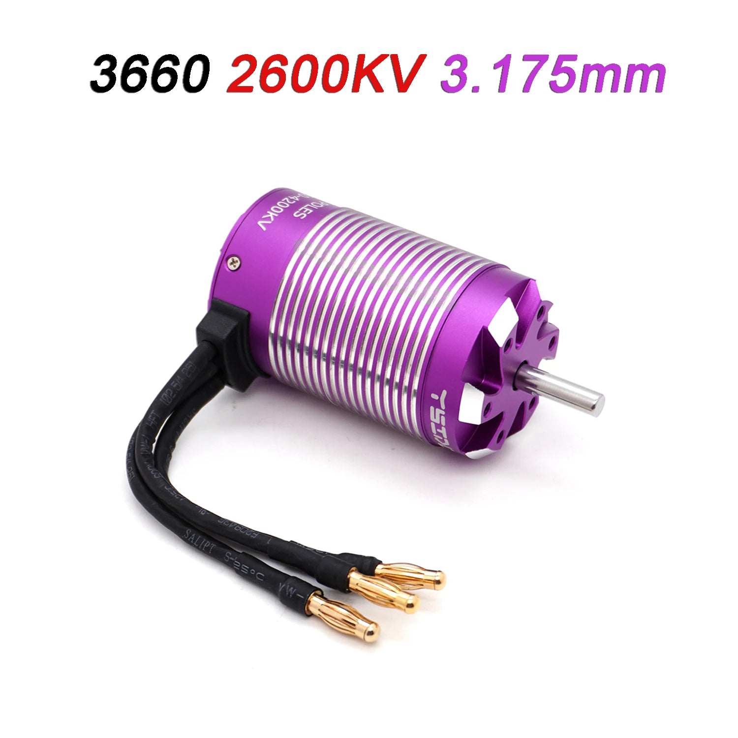 YSIDO Brushless Sensorless Motor 3674/3660/3650 4 Poles for 1:8 1:10 WLtoys HSP Tamiya Traxxas GTR RC Off-Road Racing Buggy Cars