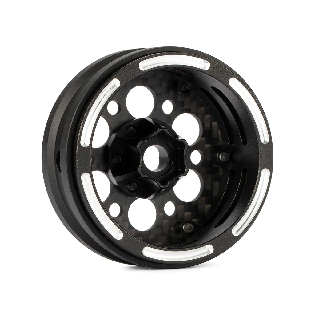1.9 Inch Carbon Fiber Portal Beadlock Wheels Rims for 1/10 RC Crawler lightweight design GSPEED LCG Chassis Capra SCX10 Pro TRX4