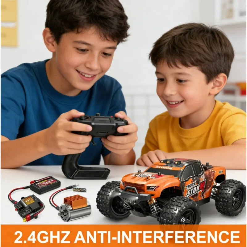 Cool Stuff Toy Car Funny Gift-1:18 High-speed 4WD Rc Truck,Remote Control Car,Climb Off-road Rc Cars,Monster Truck,Toys for Kids