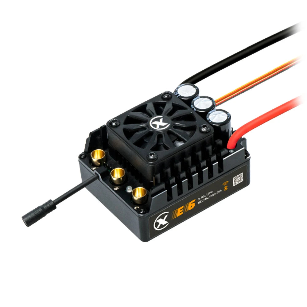 XC E6 200A 3-8S Lipo Sensored Brushless ESC for 1/6 RC Model Car Buggy Truck Accessories