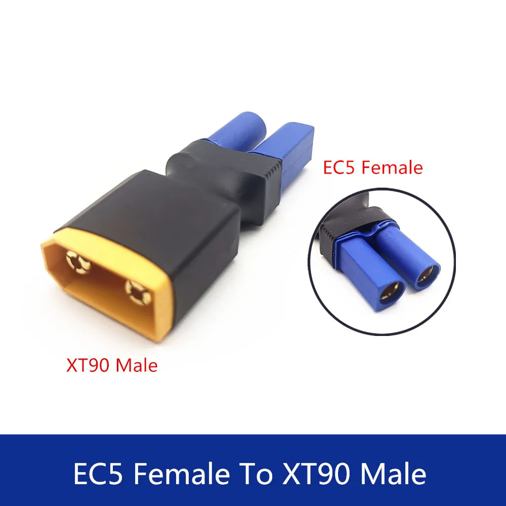 Adapter XT30 XT60 XT90 TRX T Plug Deans EC5 EC3 Female to Male HXT 4MM Connectors Plug RC Lipo Battery Control Parts DIY