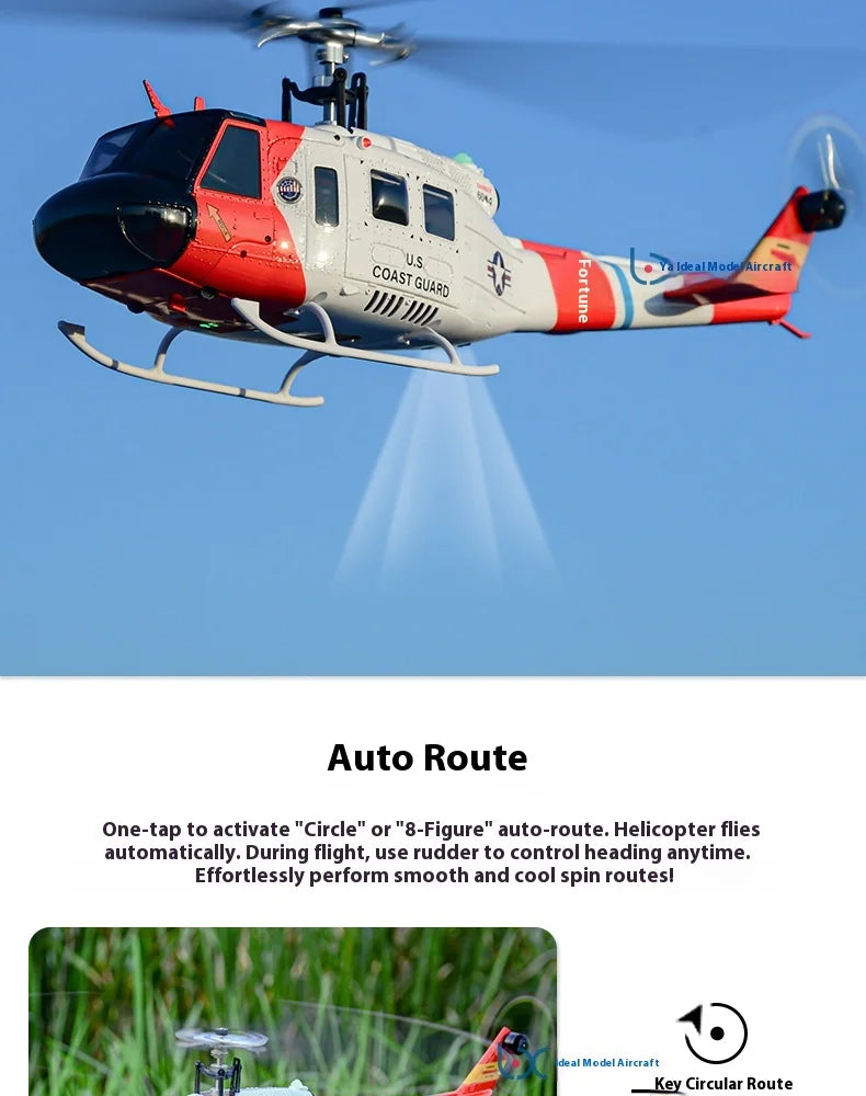 Yuxiang F07s Huey F02s Flying Wolf Armed 1/34 Remote Control Helicopter Gps Positioning Tof Height Control Brushless Motor