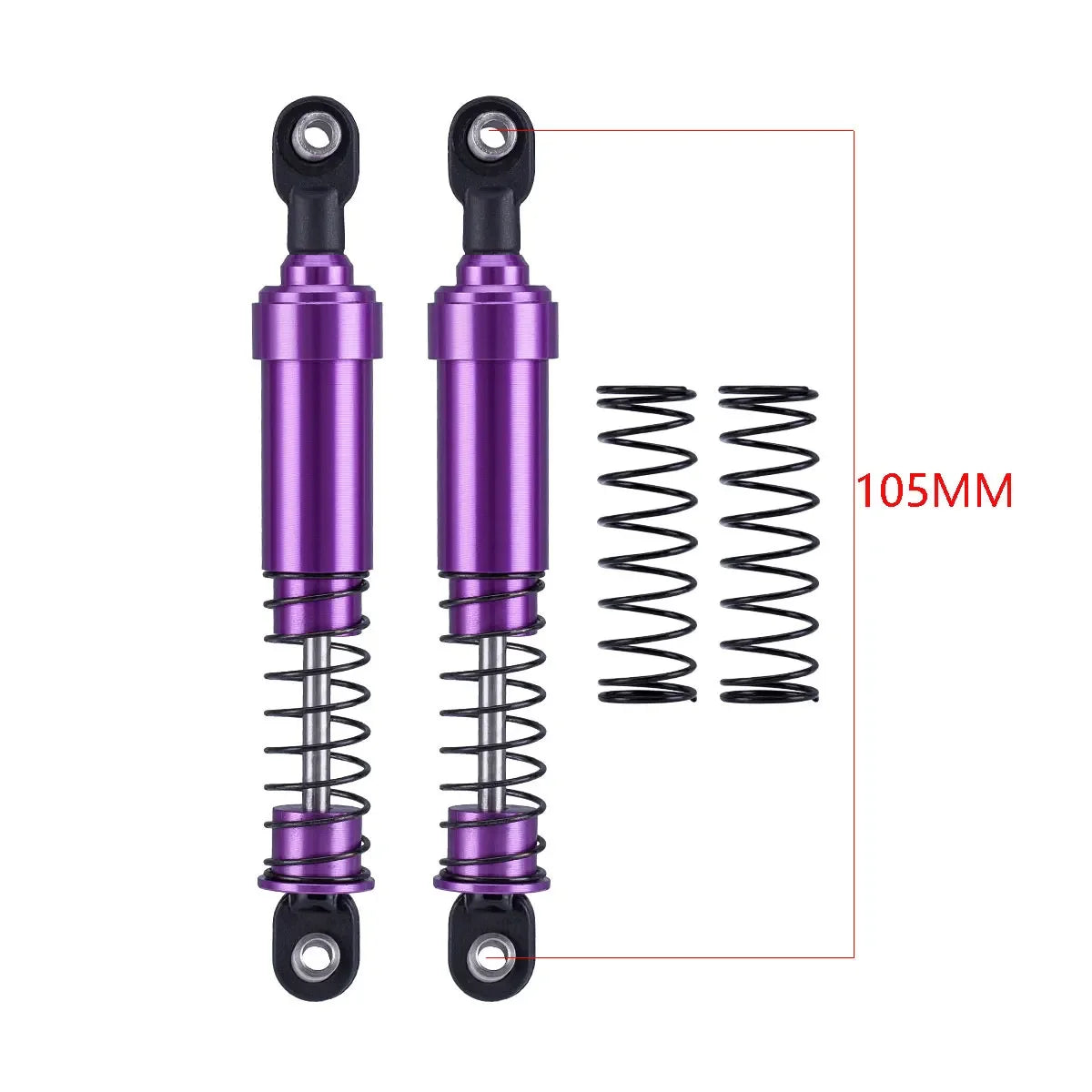 HooCrawler 75mm-115mm Big Bore Shocks with Oil Filled for 1/10 RC Crawler LCG Chassis Cheater Rigs Capra SCX10 TRX4 Gspeed V4