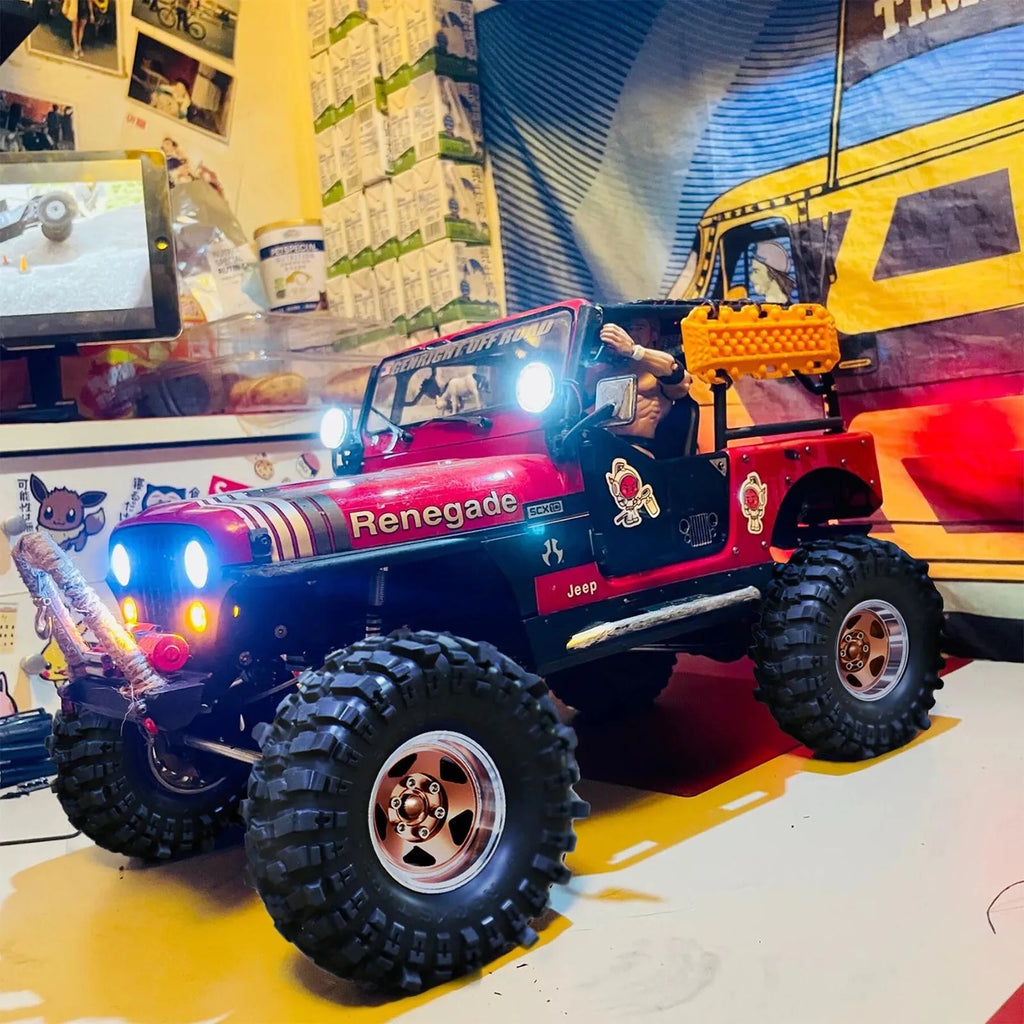1.9in Beadlock Wheels 1.9 Crawler Tires Rims Black TRX6 Wheel Classic AXI03007 Bead Lock 12mm Hex TRX4 1.10 SCX10 ll1/10 Rim D90