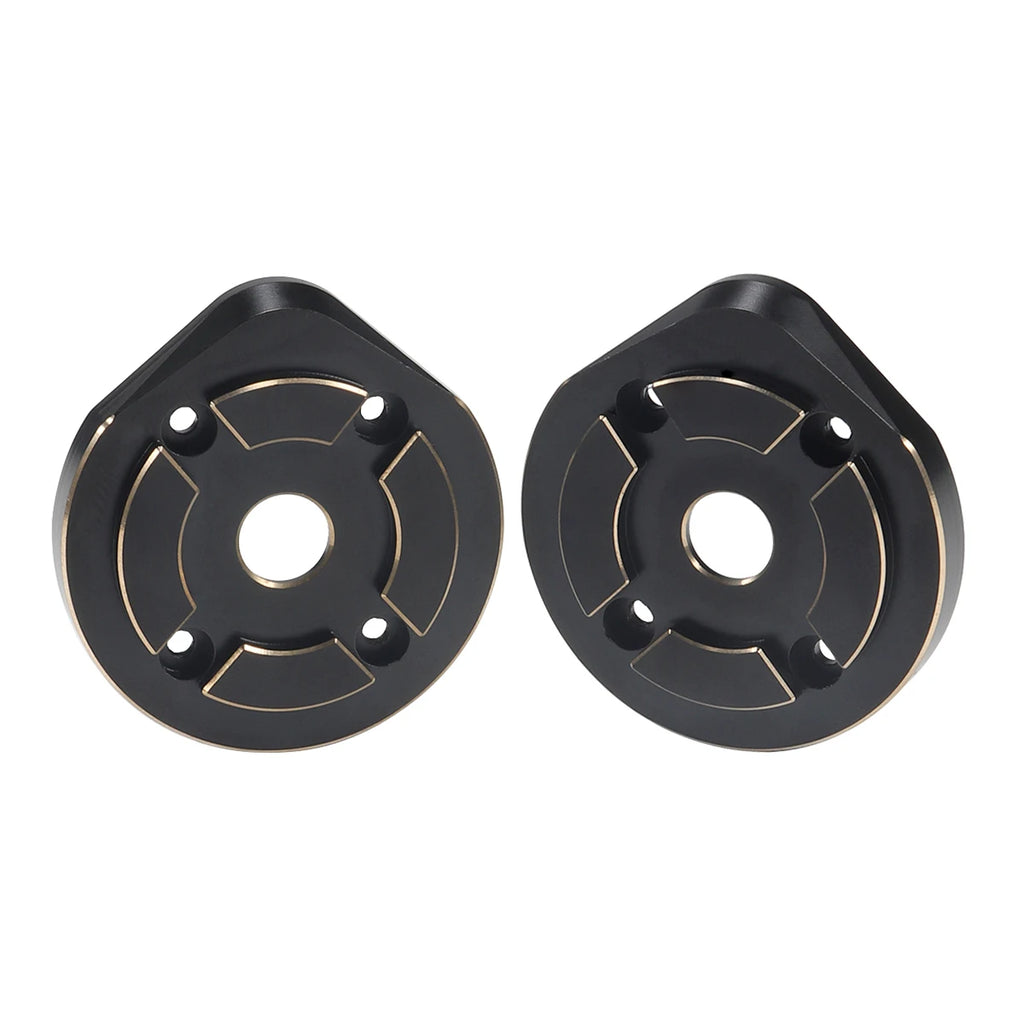 Black Brass Weights Steering Knuckles Portal Cover Set for Axial Capra SCX10 III AR45P SuperShafty CP44 Vanquish F9 Axle Housing