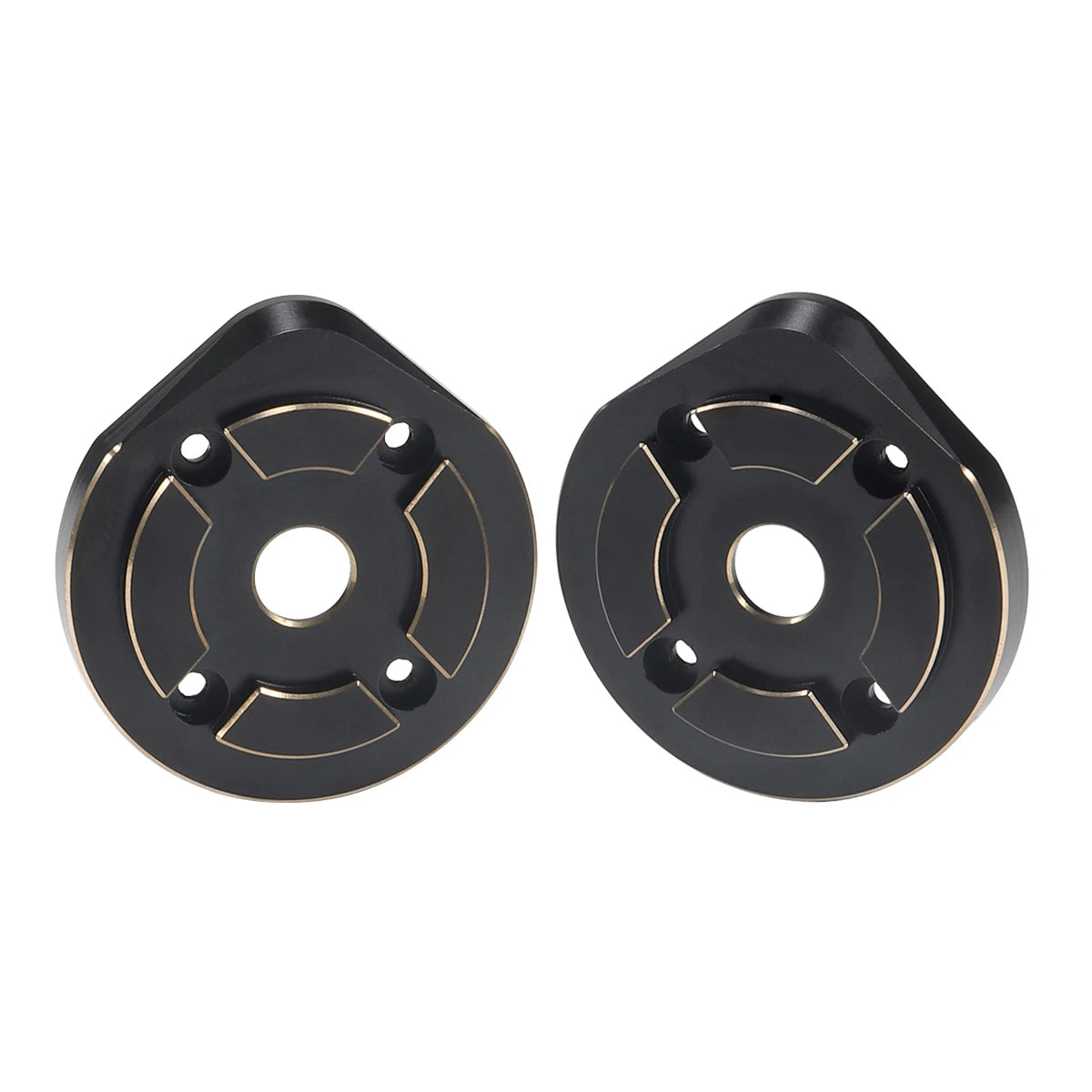 Black Brass Weights Steering Knuckles Portal Cover Set for Axial Capra SCX10 III AR45P SuperShafty CP44 Vanquish F9 Axle Housing