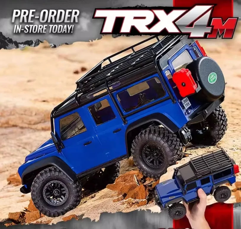 Traxxas TRX4M 1/18 Scale RC Crawler Electric Remote Control Land Rover Defender Bronco Off Road Vehicle Model 97054-1