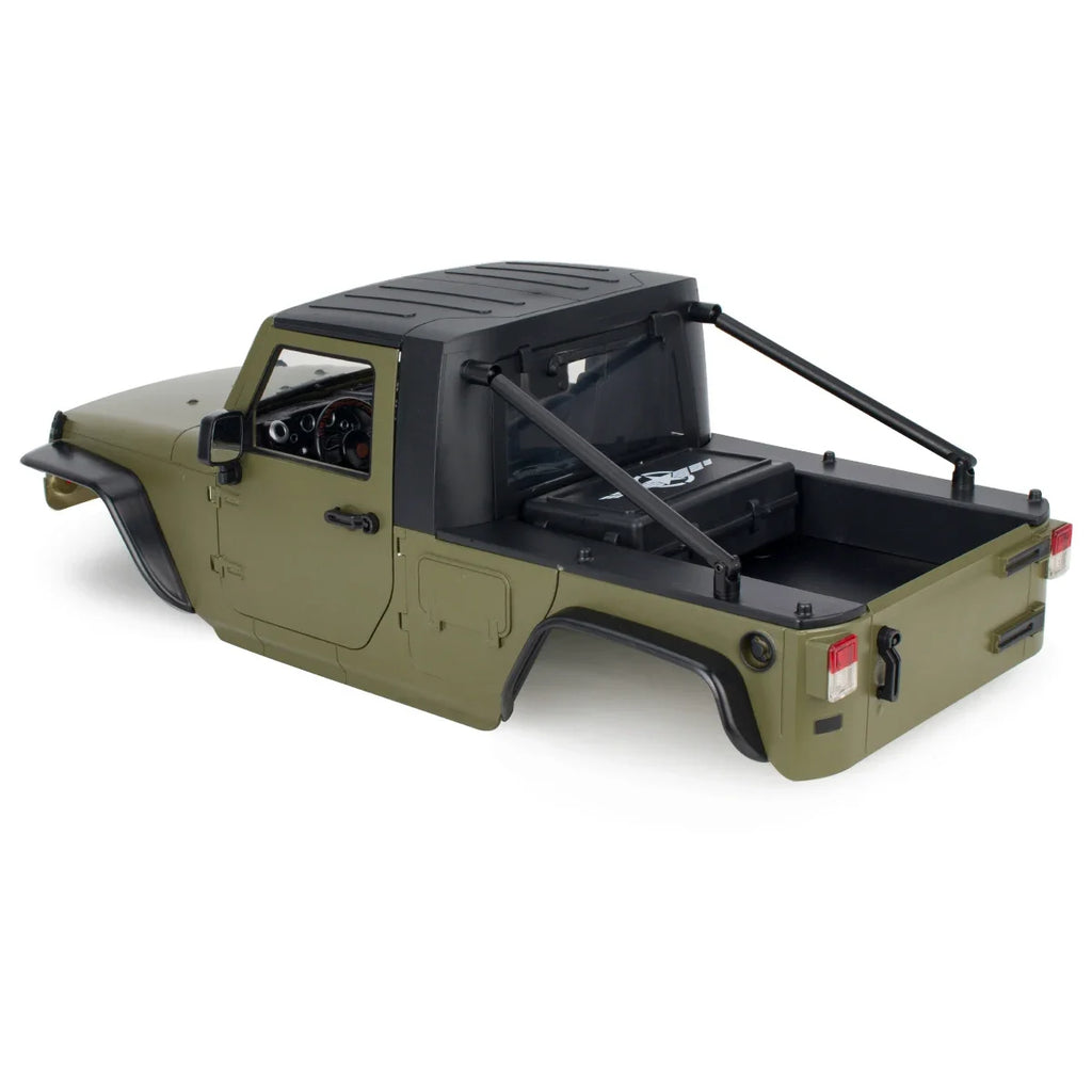 313mm 12.3in Wheelbase Hard Plastic Pickup Body Shell Unassembled Kit for 1/10 RC Crawler Car Axial SCX10 90046 Jeep Wrangler