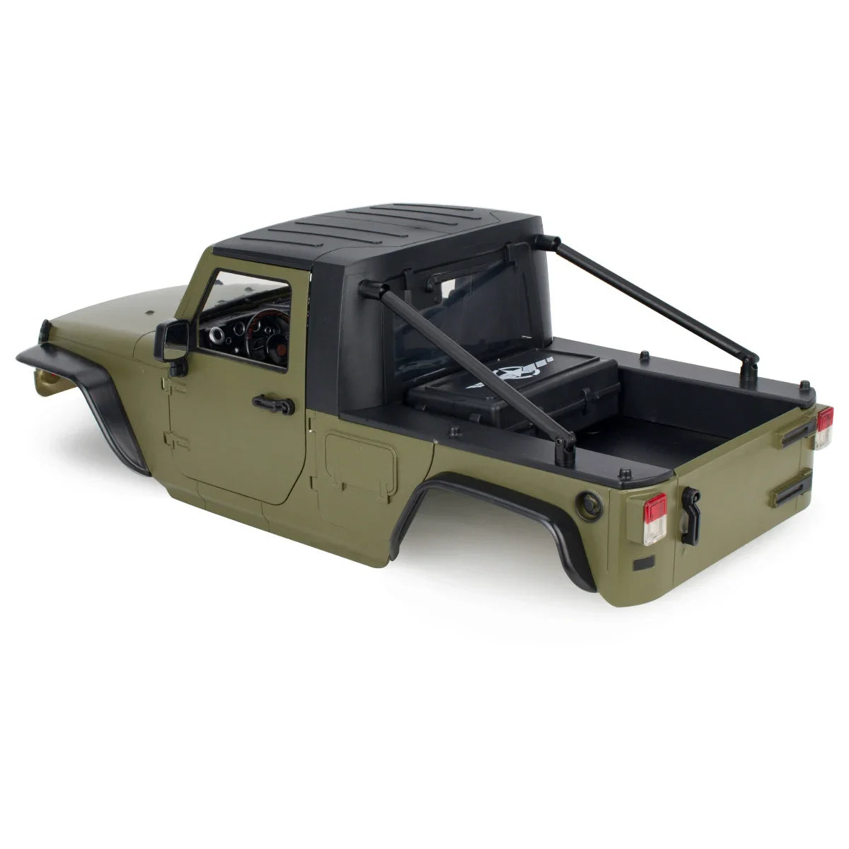 313mm 12.3in Wheelbase Hard Plastic Pickup Body Shell Unassembled Kit for 1/10 RC Crawler Car Axial SCX10 90046 Jeep Wrangler