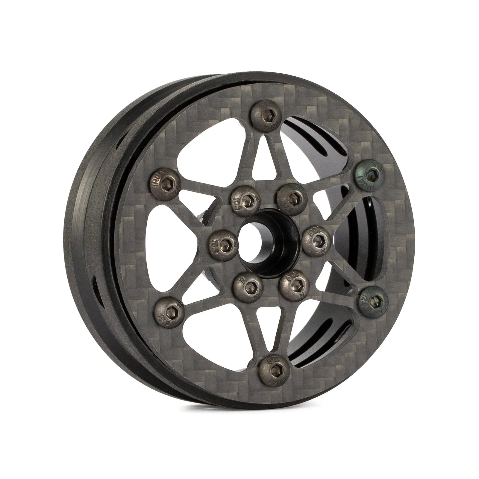 1.9 Inch Carbon Fiber Portal Beadlock Wheels Rims for 1/10 RC Crawler lightweight design GSPEED LCG Chassis Capra SCX10 Pro TRX4