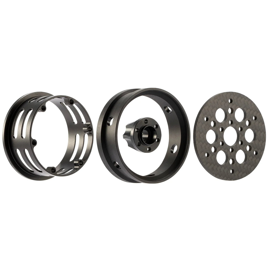 1.9 Inch Carbon Fiber Portal Beadlock Wheels Rims for 1/10 RC Crawler lightweight design GSPEED LCG Chassis Capra SCX10 Pro TRX4