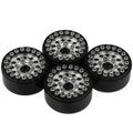 4PCS 1.0 Inch Aluminum Alloy Beadlock Wheel Hub Rims For RC Crawler Car Axial 1/24 SCX24 AX24 1/18 TRX4M Wheels Upgrade Parts