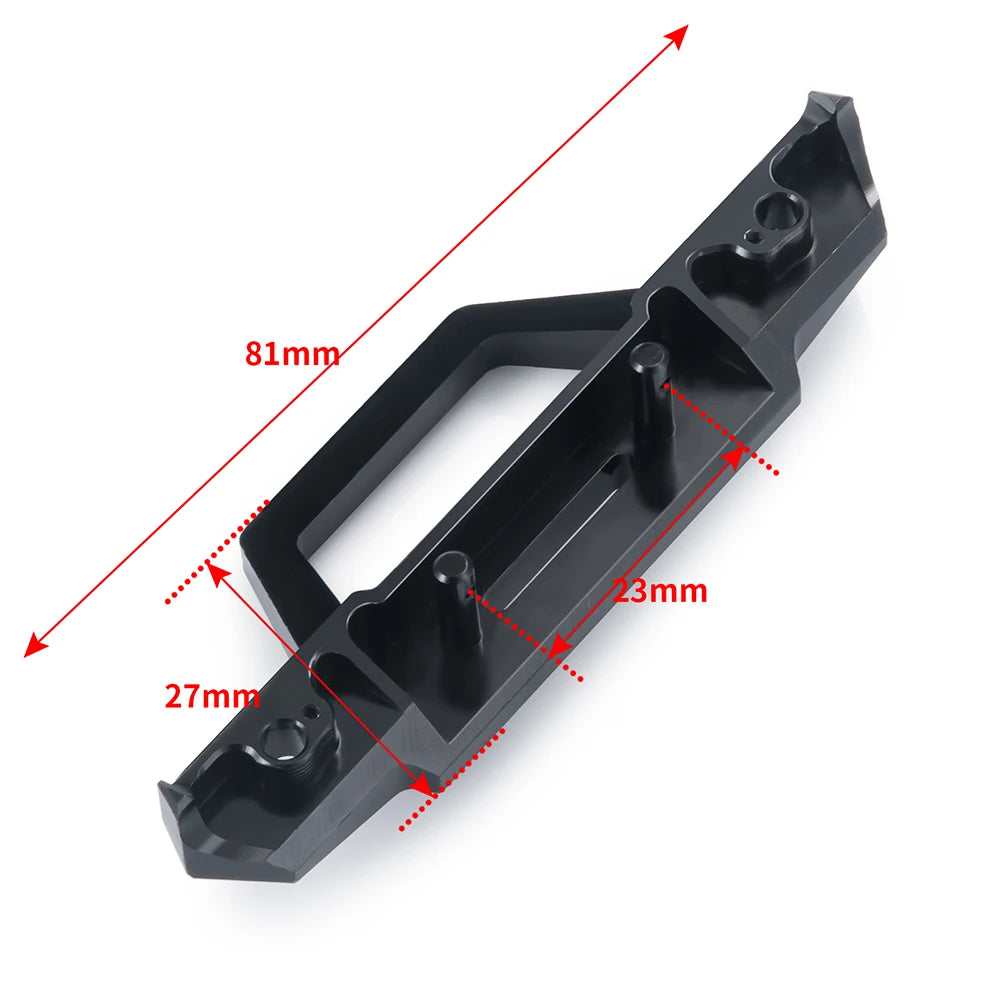 AXSPEED Metal Front/Rear Bumper with Light for Axial SCX24 AXI00002 JEEP Wrangler 1/24 RC Crawler Car Truck Model Upgrade Parts