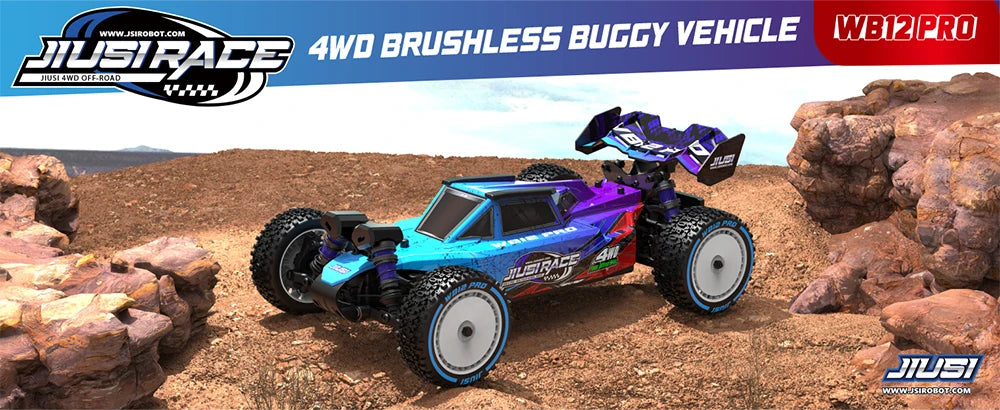 JIUSI WB12 PRO 1/12 Racing Car 4WD High Speed 80KM/H Brushless Remote Control Car Off-road Competitive Drift RC Car Toy Kid Gift