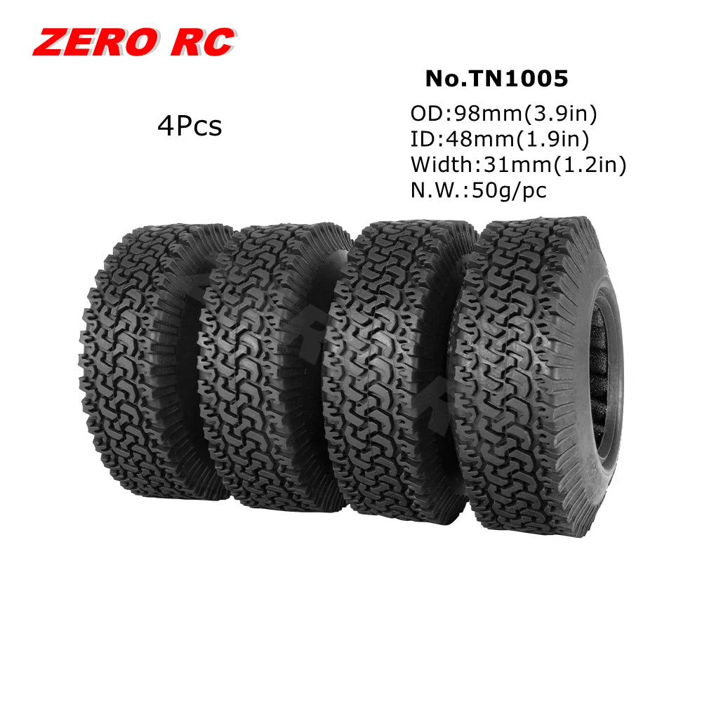 RC TRUCK 1.9" Rock Crawler Tires 90-117mm Tyre For 1/10 Off Road AXIAL SCX10 II III CAPRA TRAXXAS TRX-4 RGT MST RC4WD D90 WHEEL