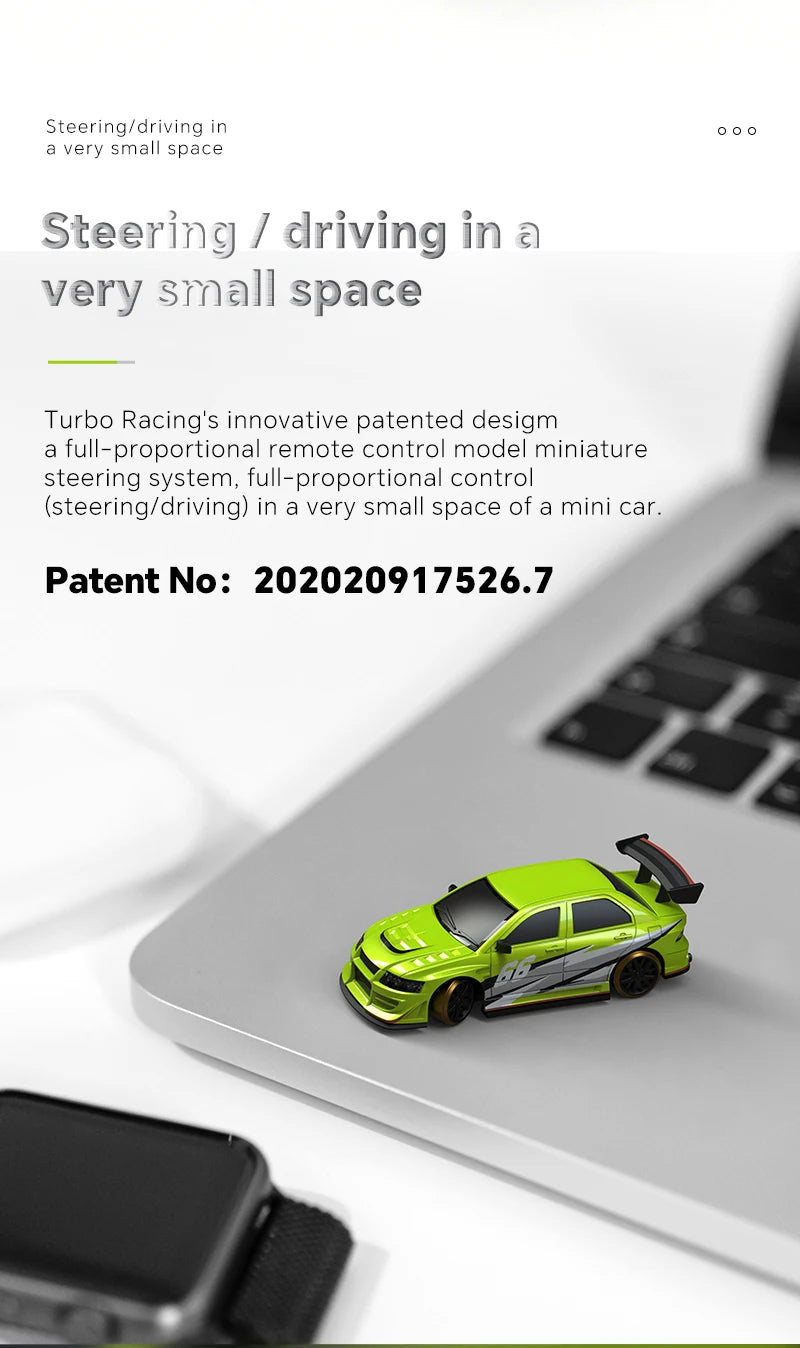 Turbo Racing 1:76 C66 Drift RC Car RTR Radio Full Proportional Remote Control Toys Car With Gyro Children Desktop Toys Car