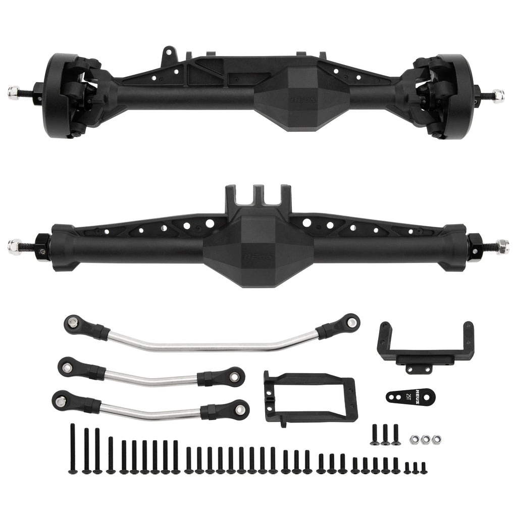 MEUS RACING 1/10 Nylon ISO Stright Axles with Front Axle Counterweight for Axial Capra II SCX10 II and Other DIY 1/10 RC Crawler