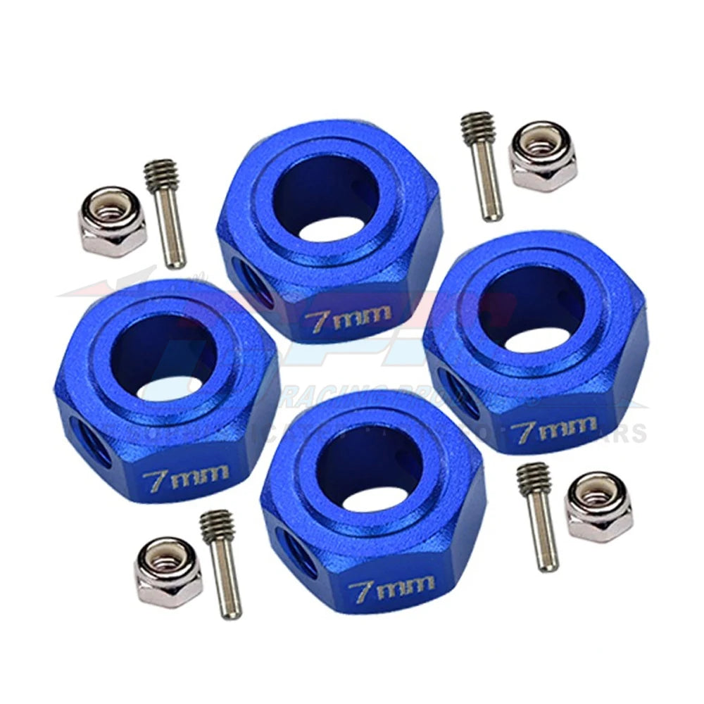 GPM for ARRMA 1/10 GRANITE SENTON BIG ROCK VORTEKS 3S Metal Alloy 12mm Hex 7MM Thickness Wheel Hub Adapter AR310779 AR310871