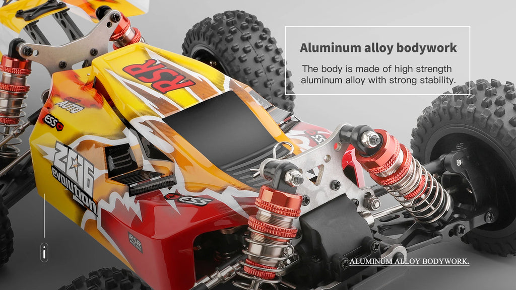 WLtoys 144010 V8 RC Car Brushless 1:14 75Km/H High Speed Metal 4WD Drive Off-Road 2.4G Transmitter 1/14 RC Racing Car  VS 144010