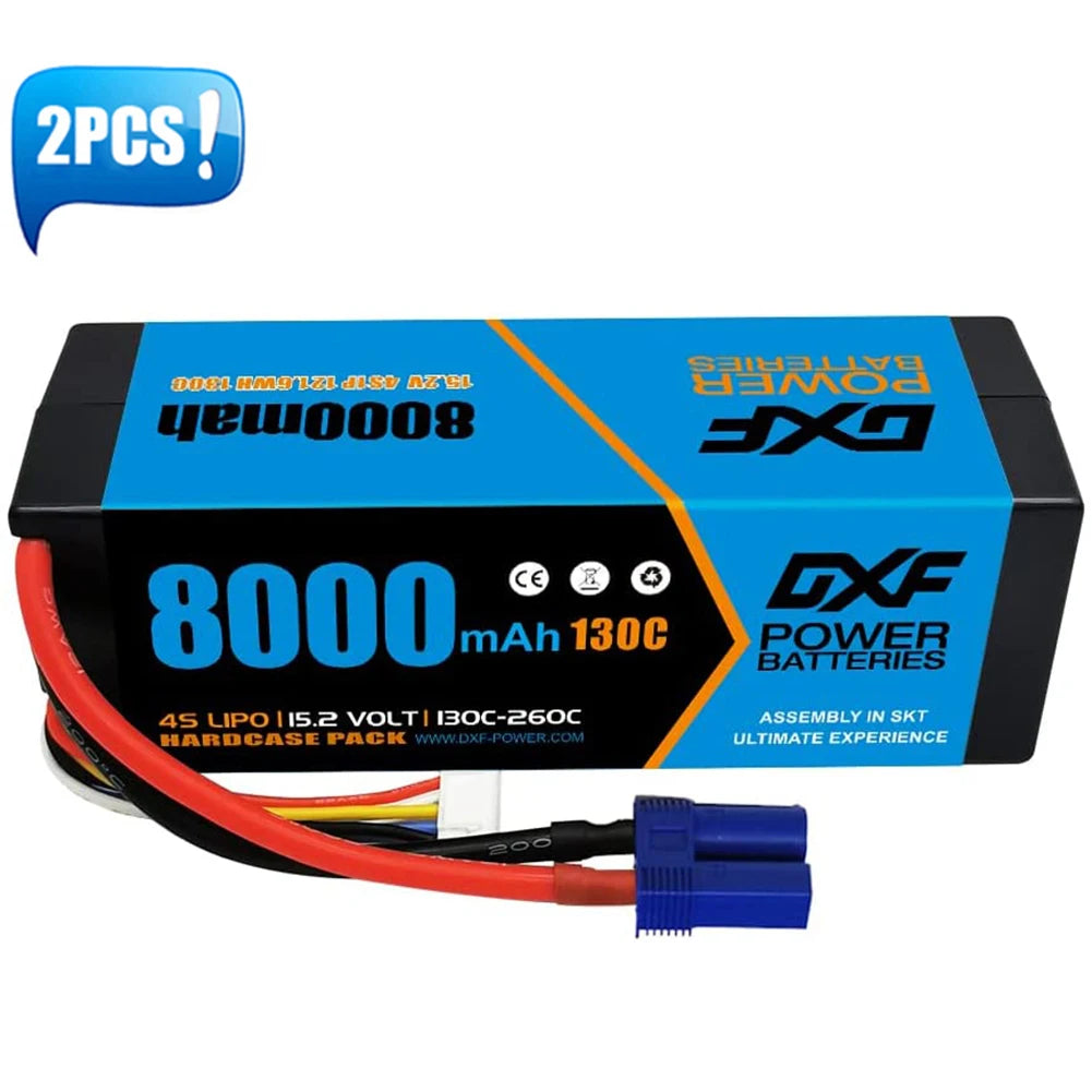 2PCS VARCS 7.4V 7.6V 11.4V 11.1V 15.2V 14.8V 22.2V 2S 3S 4S 6S 5200Mah 6300Mah 6500mAh 6200mAh 6750mAh 8000mAh 7000mAh 10000mah