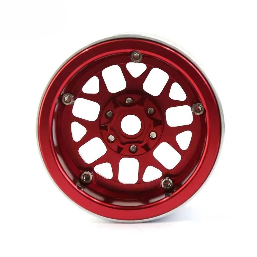 4PCS CNC Aluminum 2.2 Beadlock Wheel Rim for 1/10 RC Crawler Car Axial SCX10 RR10 Wraith TRX4 TRX-6