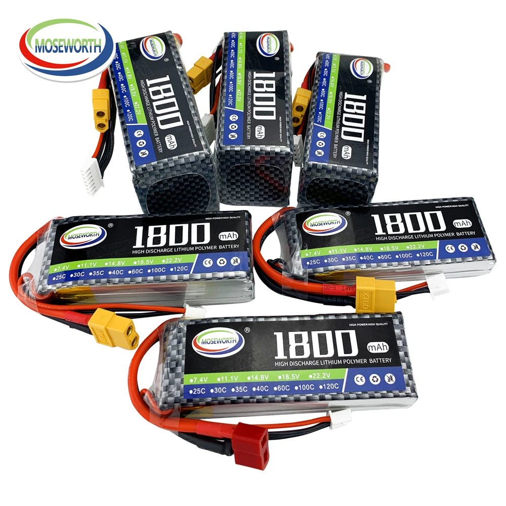6S 22.2V 1800 2200 3500 4200 5200 6000 10000 12000mAh 30C 40C 60C RC LiPo Battery For RC Drone Helicopter Quadcopter Airplane