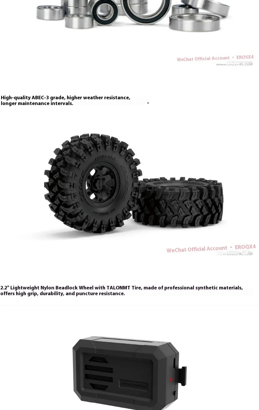 Crossrc Emo X4 Leopard 1/8 Rc 4wd High Speed Simulation Remote Control Electric Variable Speed Climbing Off Road Vehicle Model