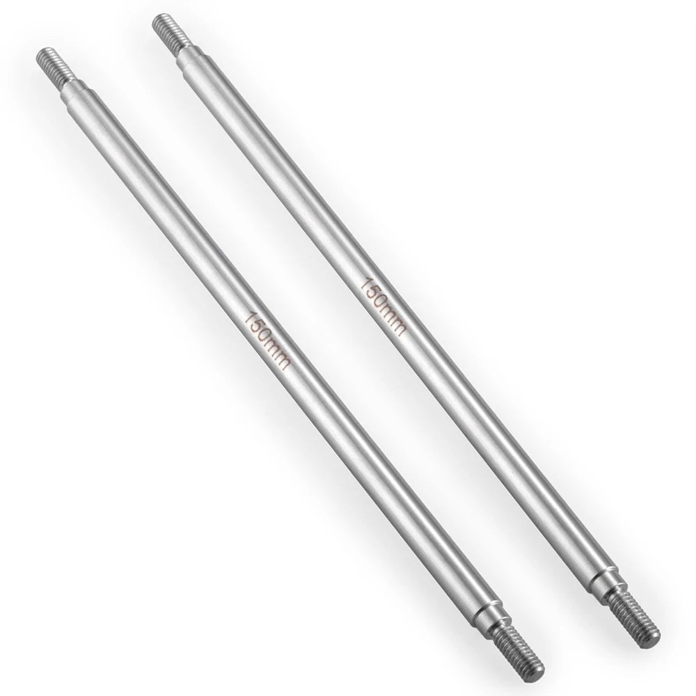 YEAHRUN 2Pcs Stainless Steel Linkage Set Link Rod M4 6x50-155mm for Axial SCX10 II 90046 TRX-4 D90 1/10 RC Car Upgrade Parts
