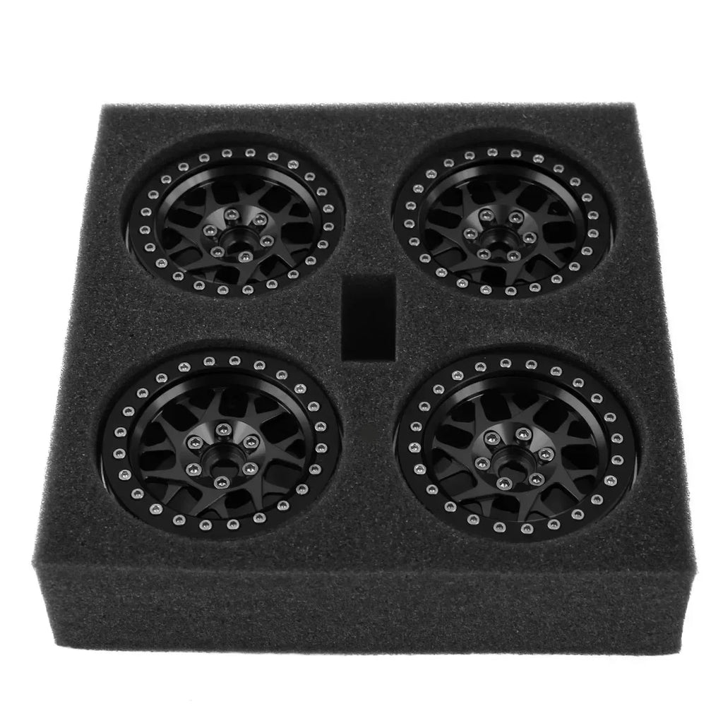 4PCS CNC Aluminum 2.2 Beadlock Wheel Rim for 1/10 RC Crawler Car Axial SCX10 RR10 Wraith TRX4 TRX-6